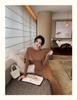 Elegant Plus-Size V-Neck Bodycon Skirt & Cardigan Set for Women - Autumn/Winter Slimming Waist-Cinched Style