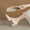5889 Classic fashion versatile and delicate Mary Jane thick heel high heel square head women's new single shoes women