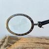 Magnifying Glass with Wooden Stand Movable Lens, Customize Handmade Nautical Desk Decor Magnifying Glass, Map Reader