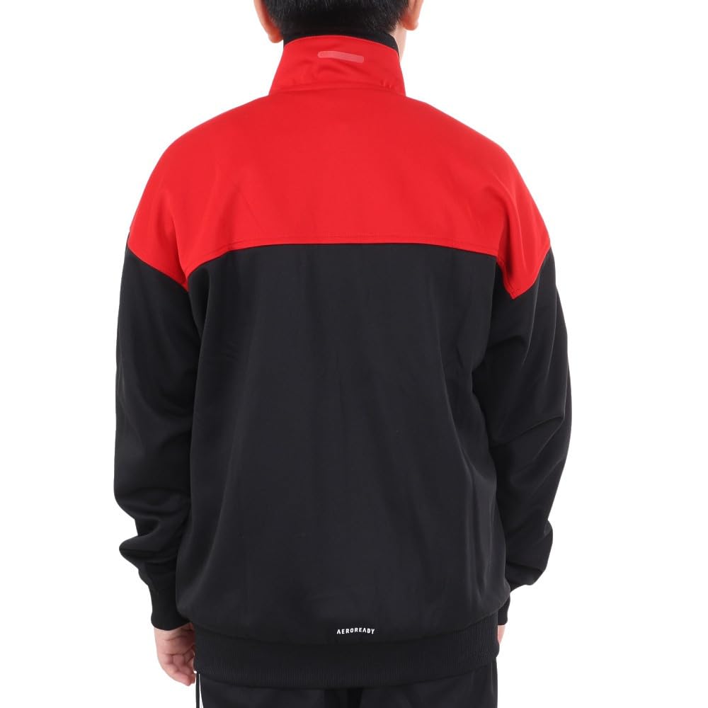 Adidas Tiberio Aero Lady Double Knit Jersey Regular Fit Track Black J160 Top, Jacket, Kids' JSY39, (IS5171)