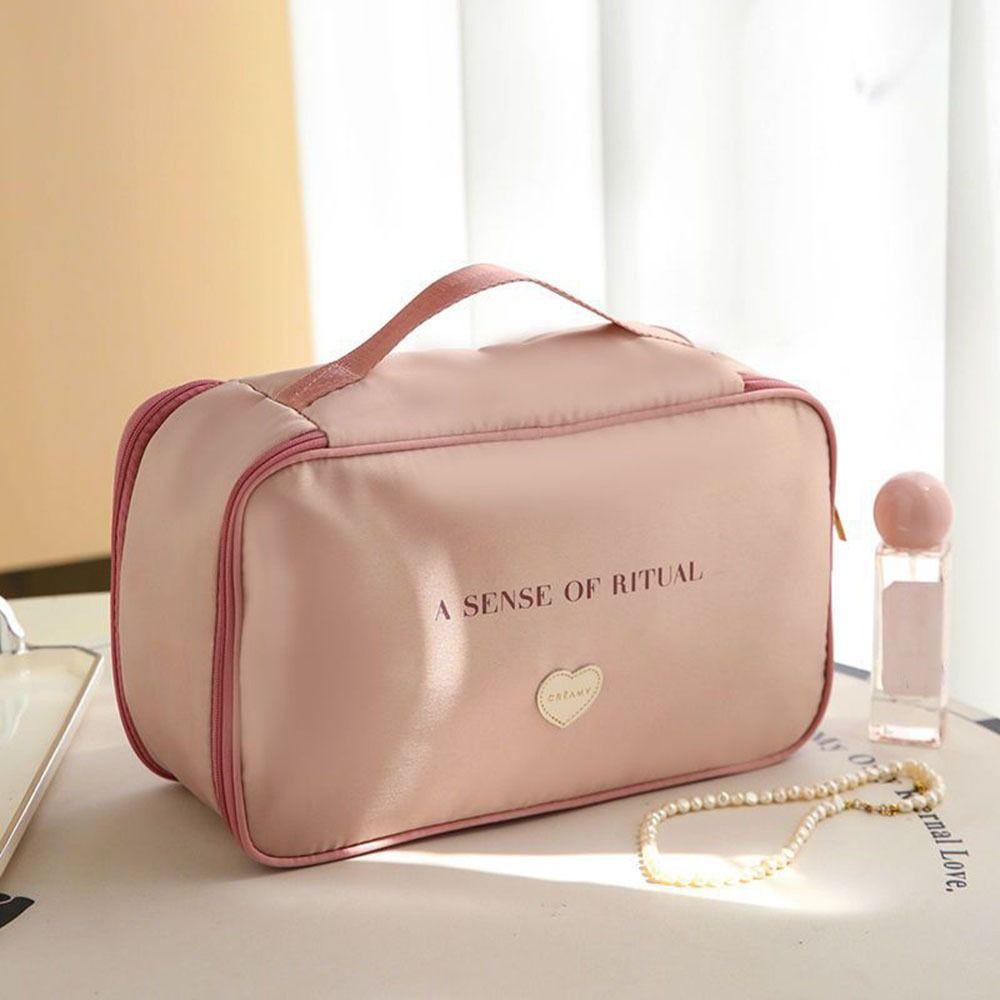 

Двухслойная сумка для хранения бюстгальтера, легкая сумка для нижнего белья, дорожная сумка для нижнего белья для дома бежевый