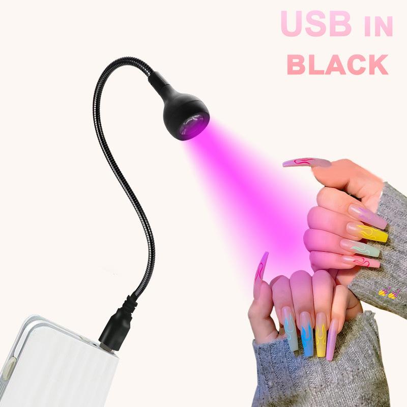 Creative UV LED Gooseneck Nail Art Beauty Desk Lamp with Clip