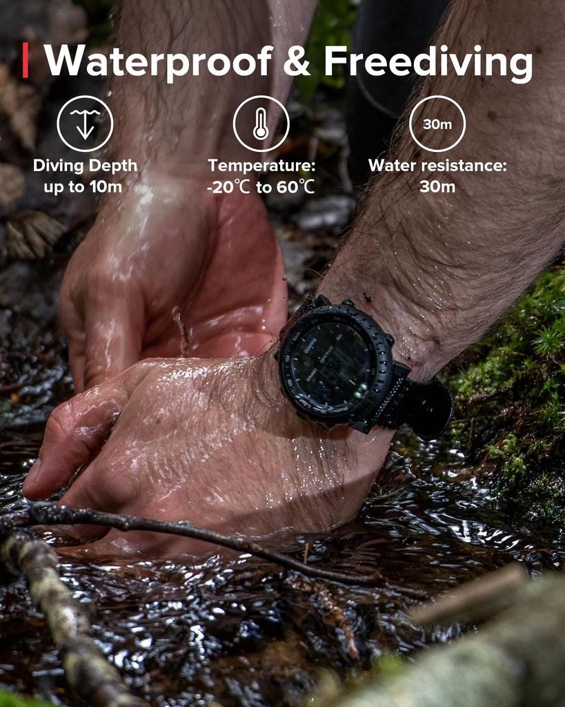 SUUNTO CORE Alle 3 ATM Wasser mit und Tiefe Japanisches Produkt mit SS014279010 Schwarz, Resistent, Kompass, Höhe, Druck, Tracking, [Offiziell