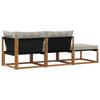 Modular Sofa Units 3 Piece Set Natural & Light Grey