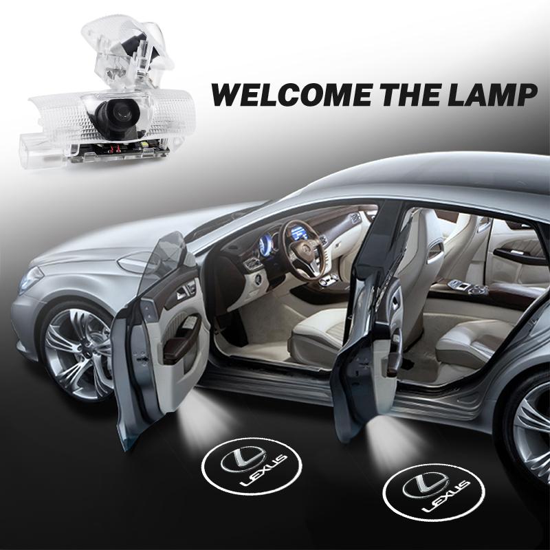 2Pcs Car Door Welcome Lights Projector Lamps Accessories For Lexus F SPORT GX460 Ct200h IS250 ES 220D IS200 Fsport GS GX IS LS