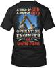 T-shirt Operating Engineer Taglia dalla S alla 5XL