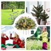 A27F-Outdoor Light Up Planter Filler Christmas Urn Filler With Tripod Stake Holiday Decoration For Family Gatherings Garden