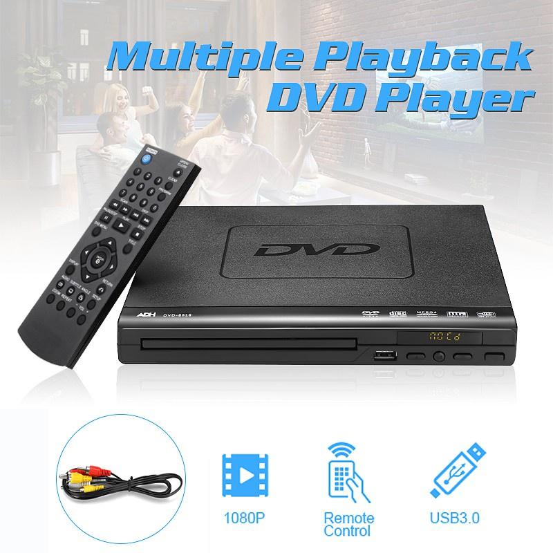 15W 1080P DVD Player Multiple Playback with Remote Controller Multi-angle Viewing USB 1080p Mini Dvd Player with Usb