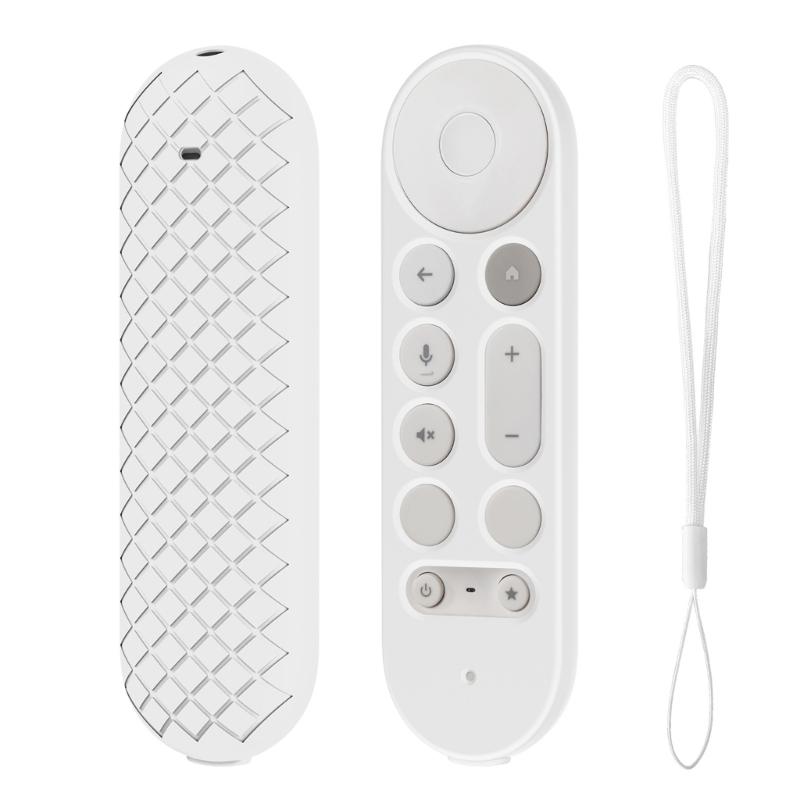 AntiDust Remote Sleeve Soft Silicone Protector Case for TV Streamer 4K 2024 Remote Ergonomic Silicone Remote Protector