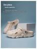 2025 Herren Atmungsaktive Dicksohlige Zehengeschlossene Gartensandalen für Strand & Outdoor