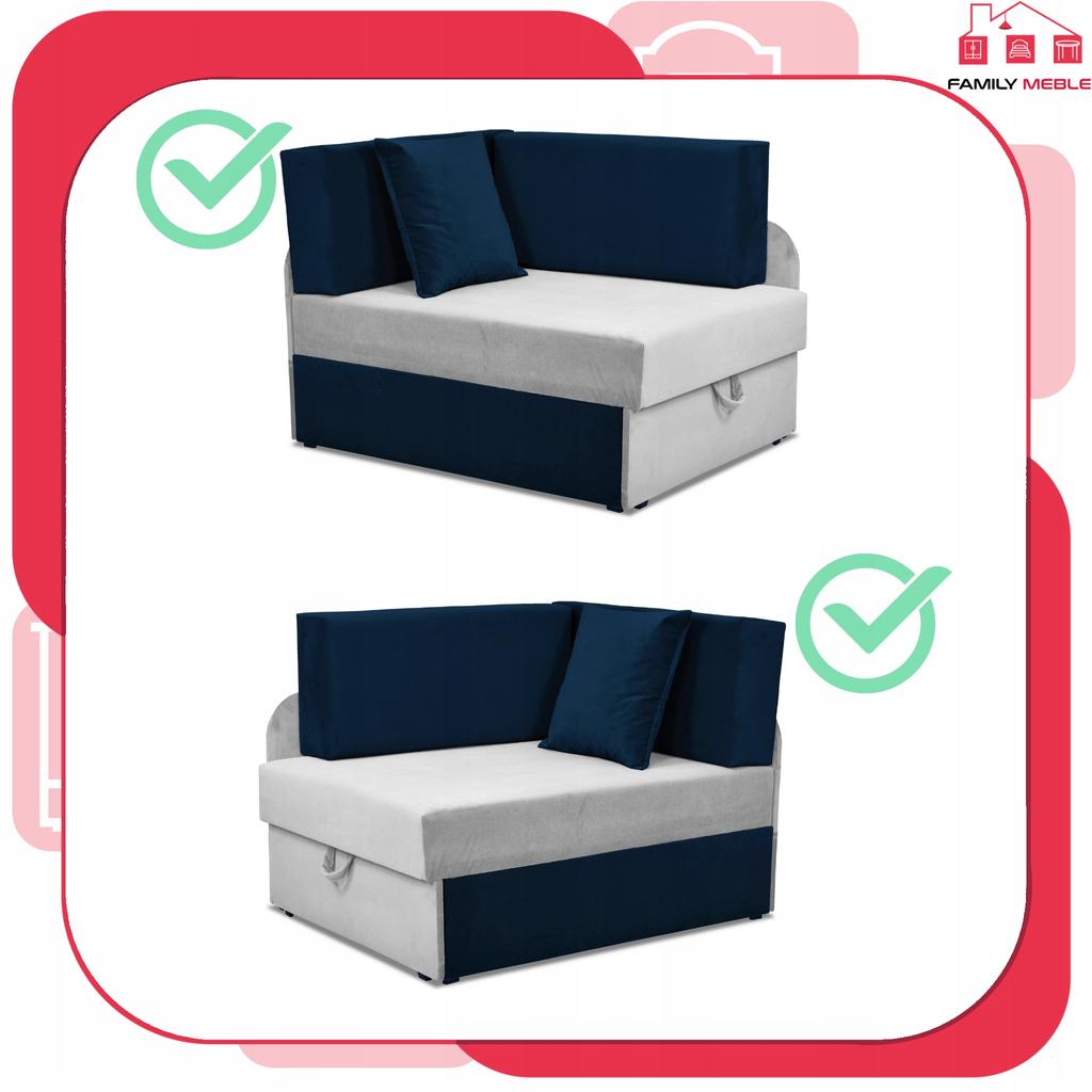 Narożnik dziecięcy Denis Duo rozkładany pojemnik łóżko dzieci materac kubuś