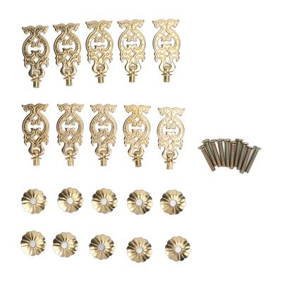 10 Sets Antique Drawer Handle Thicken Little Double Dragon Antique Handle Brass Bronze Drawer Pulls for Cabinet Doors