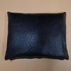NOORA Ostrich Print Leather Cushion Cover | Home & Living Decor | Rectangle Shape Black Pillow Cover | Housewarming Decor |