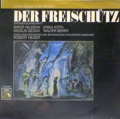 Płyta LP CARL MARIA VON WEBER - Wolny strzelec (Duży przekrój 1C06329023 EMI Niemcy Klasyczny Używany