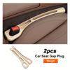2pcs Pair Universal Car Seat Gap Plug Strip Side Seam Car Gap Filler Leak Proof Seat Gap Storage Organizer Interior Decoration