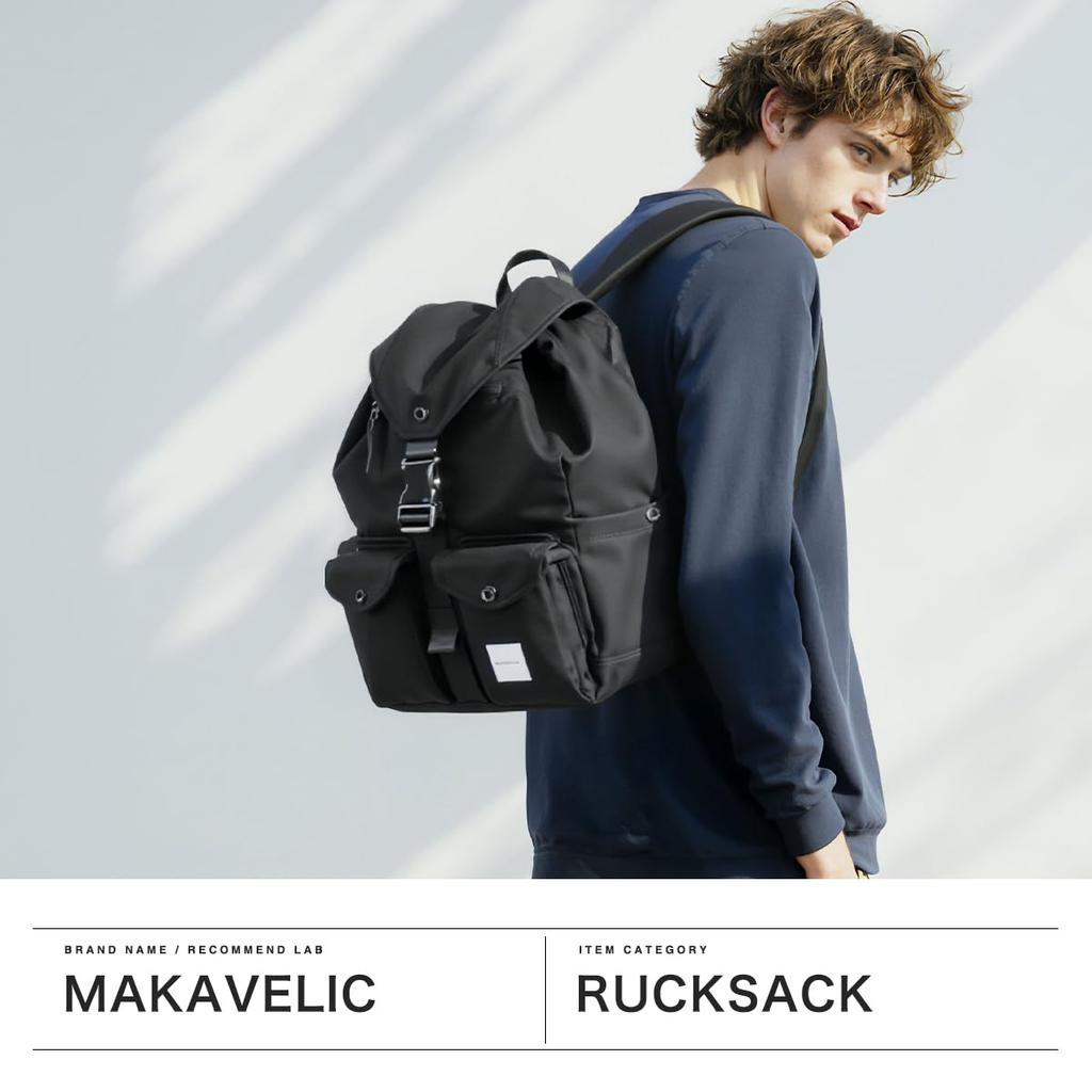 [Machiavellic] SIERRA Grace Double Pocket 2 Backpack 312510103 BLACK(019)