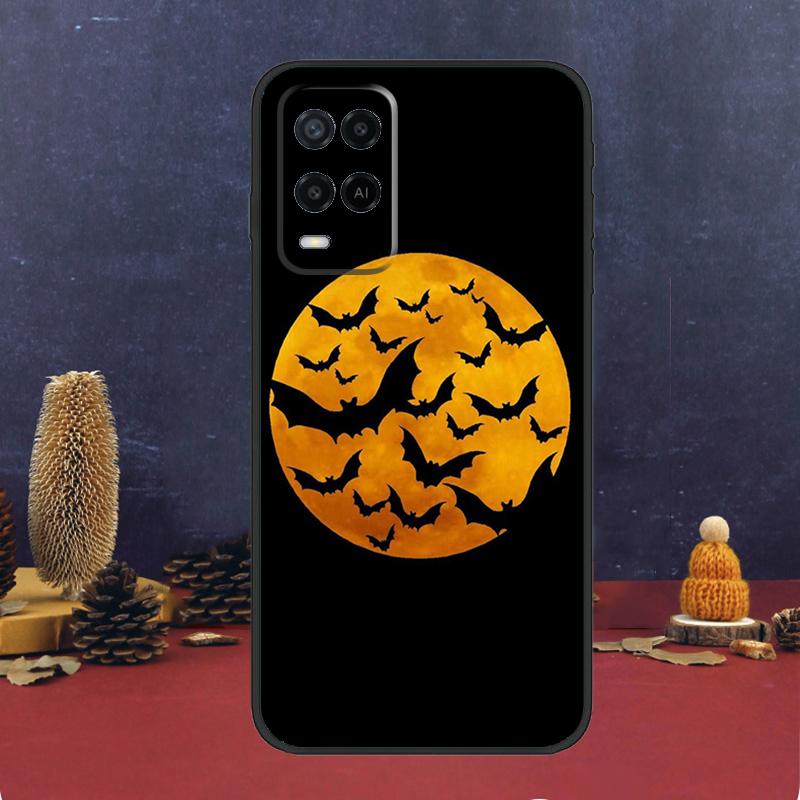 Halloween Vampire Bats Case For Oppo A94 A74 A54 A15 A17 A57 A6 A5 Pro A16 A76 A96 A40 A60 A80 A18 A38 A58 A78 A98
