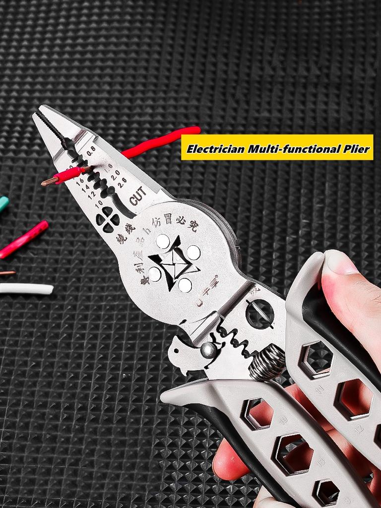 Multi-functionalcrimping Wire Stripper Pliers -Cutter Cable Wire Crimping Electrician Repair Tools Wire Stripper Tool hand tools