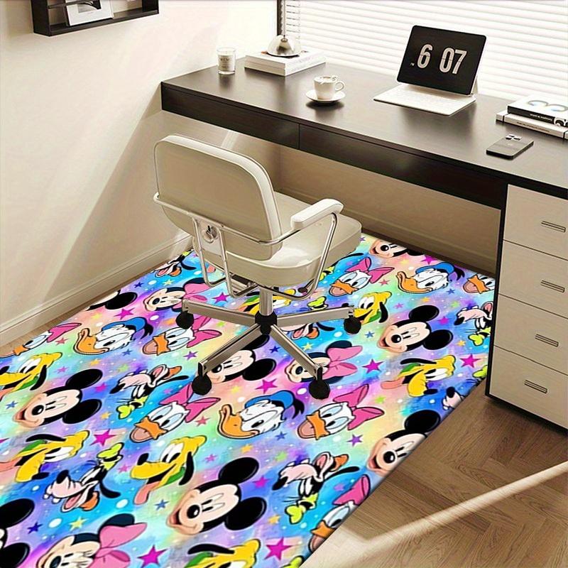 1pcMickey Mouse and Friends Patterned Office Rug, Desk Mat, Gift for