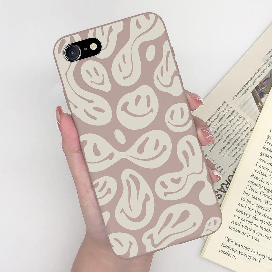 For Apple iPhone 7 8 Plus Back Cover Fashion Pattern Soft Silicone Anti Slip Phone Case For iPhone 7plus 8plus Funda Capa Shell