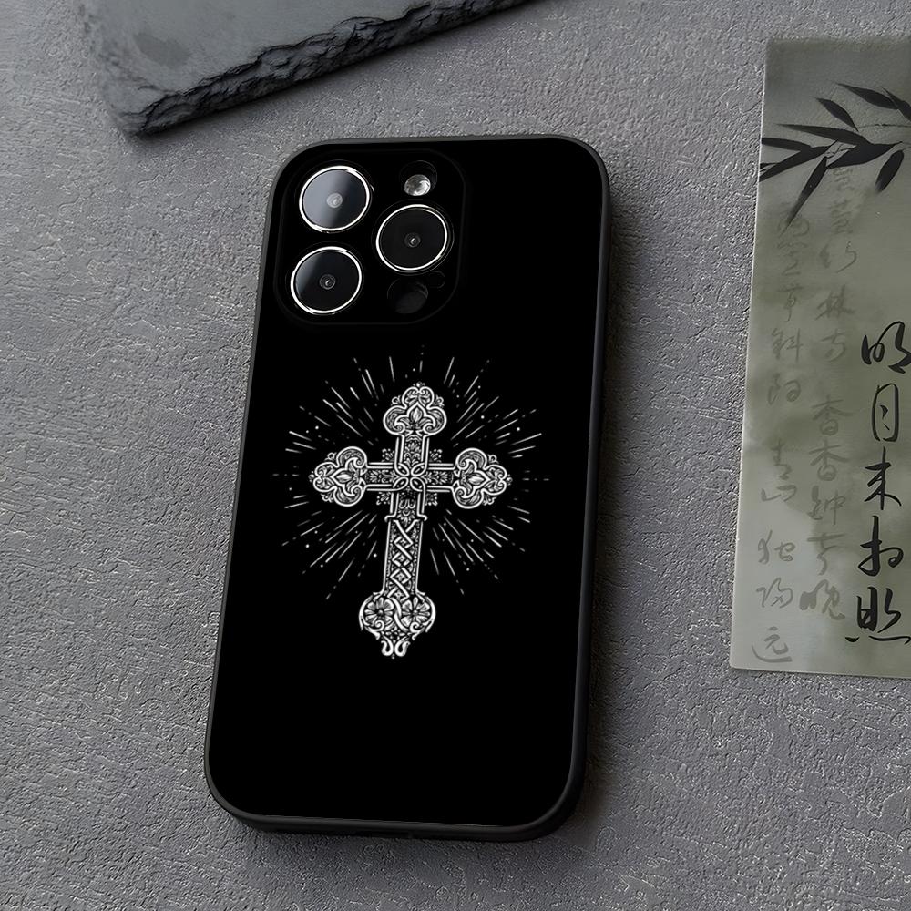 Orthodox Cross Icon Church Phone Case For Iphone 16 17 11 15 14 13ProMax 12 Pro Xs Max Mini Xr 8 6s Plus Funda Covers