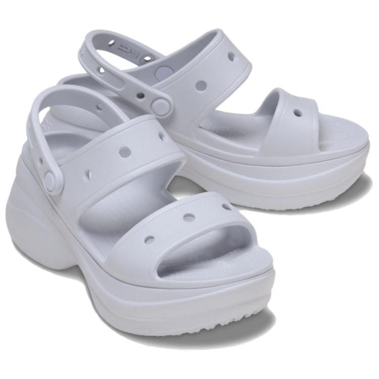 Crocs Classic Bay Fashionable One-Strap Sandals Women Sandals Light-Purple 206749-5BO