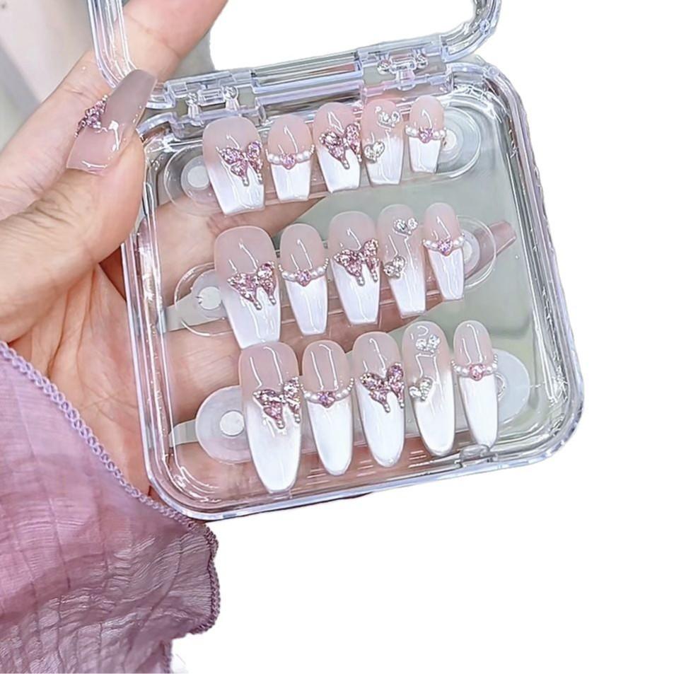 Armură împletită manual, transparentă ca gheața, fluture de vară transparent ca gheața, zirconiu transparent ca gheața, ochi de pisică, patch pur pentru nail art