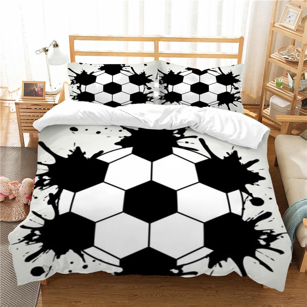 Football Bedding Cover Set with Pillowcase Fashion Cover Teen Children Luxury Home Bed Set Highend Duvet Cover