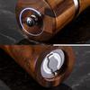 Steel ring grinder Acacia pepper mill Ceramic core manual pepper grinder BBQ barbecue tool set
