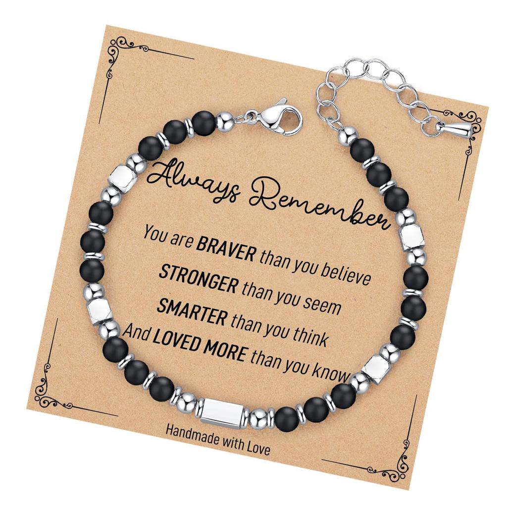 JYL TS Bracelet Letter Heart  Set Stackable Friendship & Personalized Luck