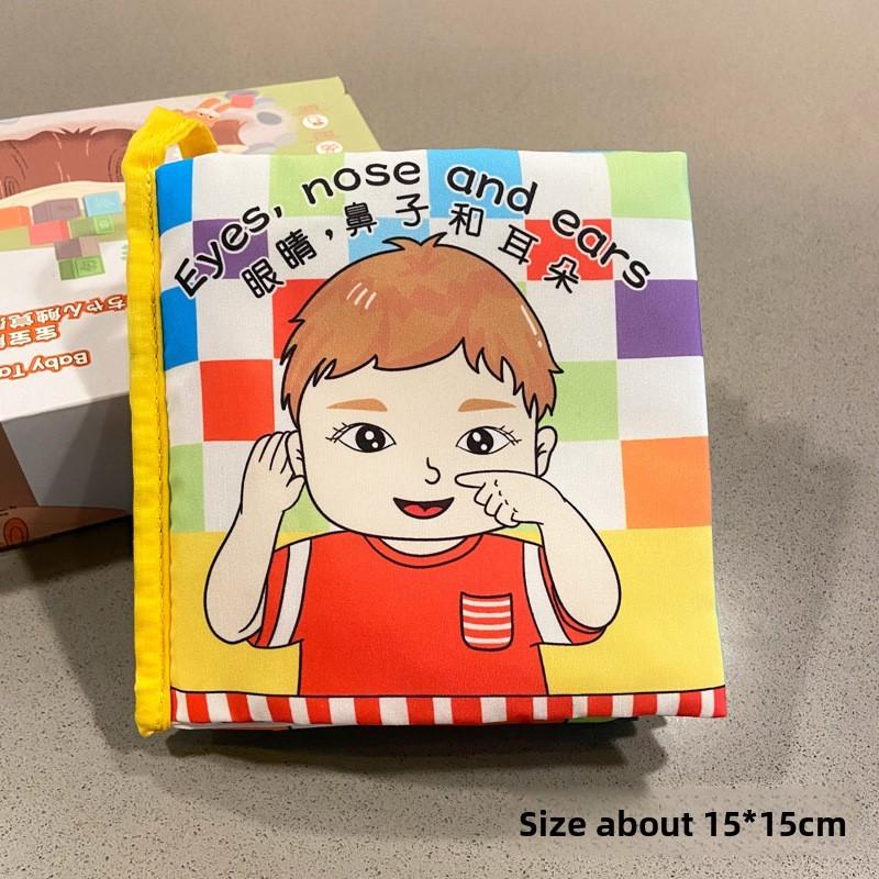 

Baby Sensory Cloth Book With Tactile Pages For Early Learning And Parent Interaction Facial Book