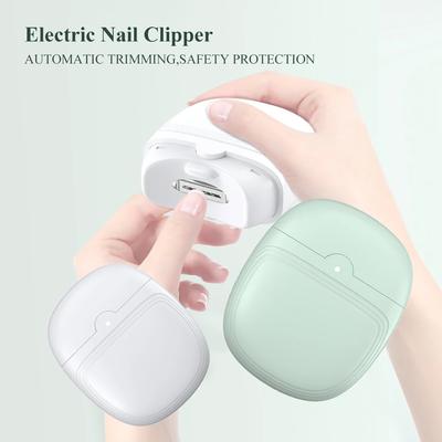 Electric Nail Clipper Automatic Nail Trimmer USB Rechargeable Nail Grinder Mini Nail Care Tool for Children Adult with LED Light