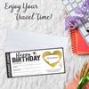 10Pcs DIY Surprise Gift Boarding Pass Ticket Set with Envelopes, Scratch-Off Stickers for Travel-Themed Events