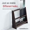 Solid Wood Cabinet Billiard Cue Rack