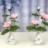 Artificial Silk Lotus Flower Ornament for Buddha Altar - Decorative Bonsai Guanyin Flower