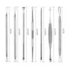 Stainless Steel 7-Piece Blackhead & Pimple Extractor Set with Double-Headed Tools for Acne Removal