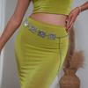 Damen Metall-Hüftkette Mit Vintage-Schnitzerei Für Sommer-Modeaccessoires