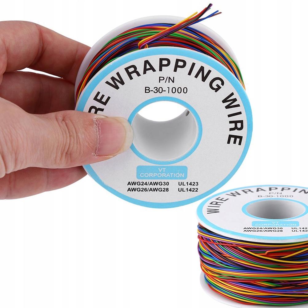 Rosfix Przewód Kynar AWG 0.25mm – Niskonapięciowy | Długość 200m | Wielokolorowy z Miedzią Cynowaną