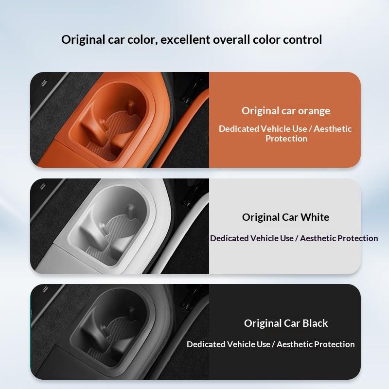For Li L8 L9 2025 2024 Lixiang Third Row Central Control Wireless Charging Silicone Cup Holder Storage Pad
