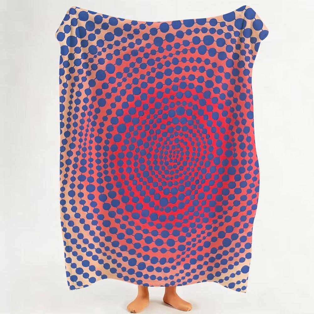 Artist Y Yayoi K Kusama a Art Throw Flannel Throw Blanket Suitable for Sofa Living Room Bedroom