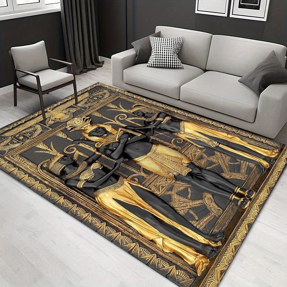 

1pc 1201097569Pattern Carpet, Area Rug For Living Room Bedroom Room Bed Chair Laundry Entryway Corridor Yard Non-slip Outdoor Camping Rug Fl 60cm by 90cm