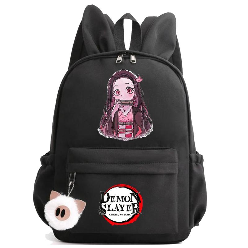 Anime Demon Slayer Backpack Teenager Girl Boy Backpack Schoolbag Back To School Bookbag Men Women Leisure Travel Bag Daily Bag