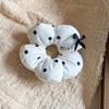 Sweet Floral Sponge Hair Scrunchies Cute Floral Hairbands Children Girls Cute Kawaii Ponytail Holder Hair Styling Accessories