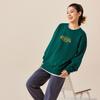 Skechers Warm And Cold Resistant Sports Casual Commuting Comfortable Fashionable Versatile Pullover Crewneck Sweatshirt L325U084-02XU