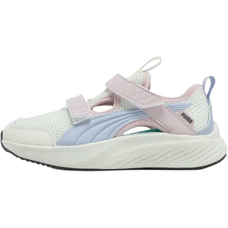 Puma Pounce Lite Fabric Ct Sandal Ps Comfortable Durable Low Top Sandals Kids Sandals White Blue Red 404324-03
