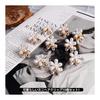 10pcs Mini Hair Clips for Bangs, Cute Flower Pearl Hair Accessories for Women, Party, Graduation, Wedding - Pearl