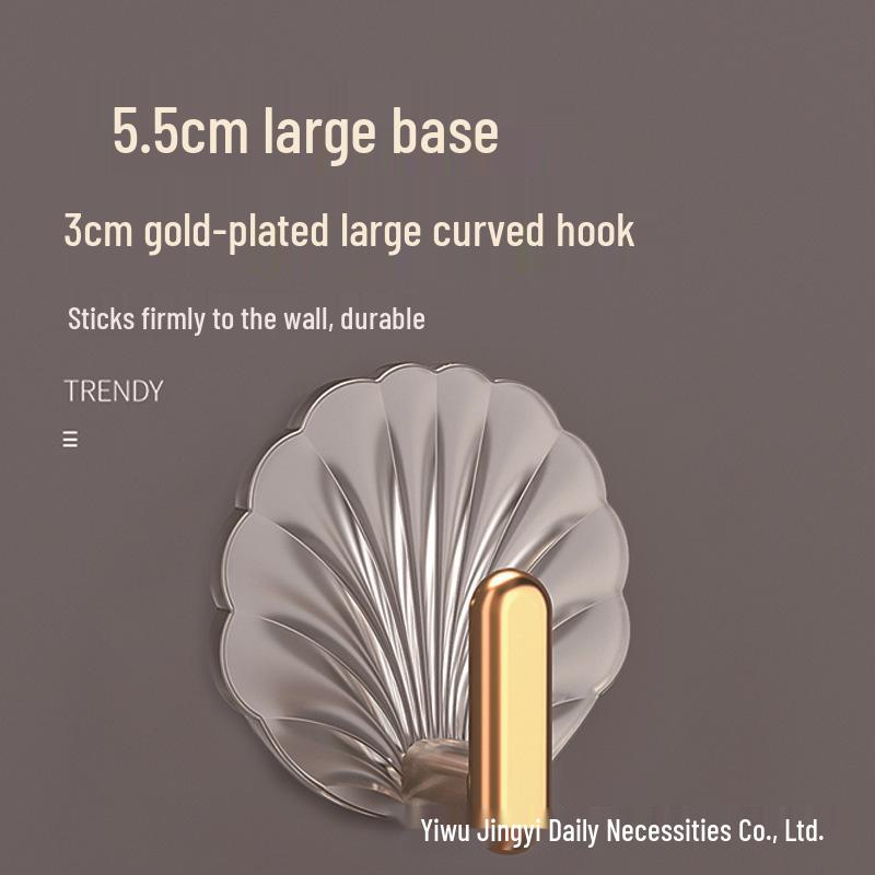 Seamless Adhesive Photo Frame Wall Hooks - No-Drill, Nail-Free Installation on Tile Walls