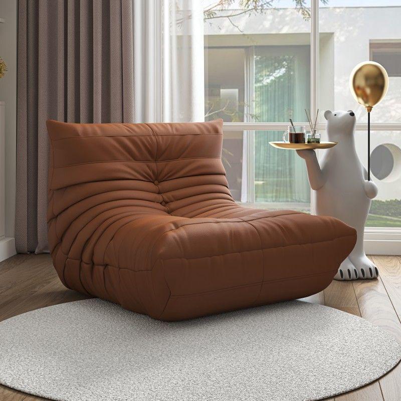 Caterpillar Bean Bag Sofa, Large Tatami Recliner for Balcony or Bedroom