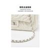 Xiaoxiangfeng Camellia Head Layer High Goatskin Leather Rhombus Women's Bag Premium Texture Chain Bag Shoulder Messenger Bag