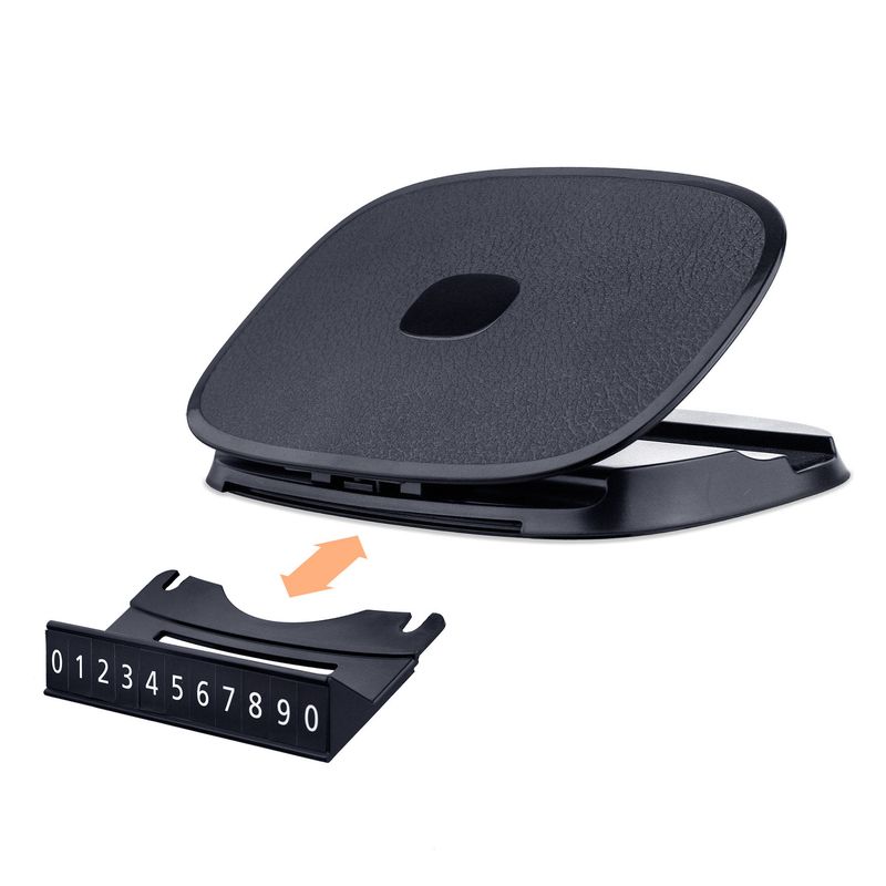 

Car Phone Holder Paste Automobile Instrument Panel Non-Slip Mat Neutral Navigation Rack Fixed Seat Temporary Parking Sign Black
